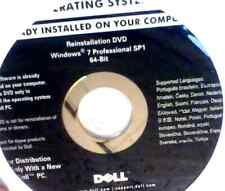 Dell Windows 7 Professional  SP1 64-Bit Reinstallation Desktop Laptop CD DVD NEW picture