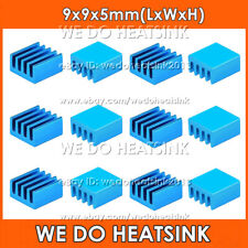 9x9x5mm Blue Thermal Self Adhesive Aluminum Heatsink Electronics Cooler picture