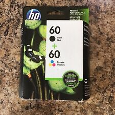 Genuine HP 60 Black & Tri-Color Ink Cartridges Combo Pack  New 06/2020 picture