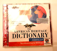 Softkey- The American Heritage Dictionary PC CD ROM Windows #AMH3344AE, 1995 NEW picture