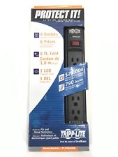 New Tripp Lite TLP606B 6 Foot 6 Outlet Surge Protector  picture