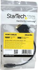 StarTech.com 8 in Micro HDMI to DVI-D Adapter M/F Cable HDDDVIMF8IN picture