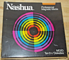 NASHUA MD2D *SEALED NEW* Pack of TEN 5.25 DISKETTES Double Sided Double Density picture