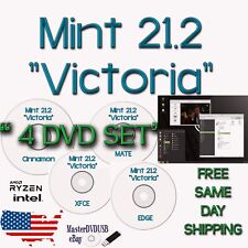 Linux Mint 21.2 “Victoria” 4 DVD Set - 2024 Edition | AAA+ SAME DAY SHIPPING picture