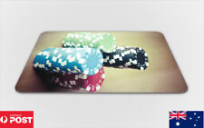 MOUSE PAD DESK MAT ANTI-SLIP|COOL POKER CHIPS GAMBLER #1 picture
