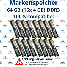 64 GB (16x 4 GB) Rdimm ECC Reg DDR3-1333 IBM Idataplex dx360 M2 & M3 Server RAM picture