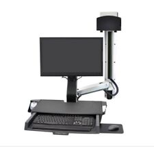 Ergotron StyleView® Sit-Stand Combo System w/ Worksurface PN: 45-272-026 - NEW picture