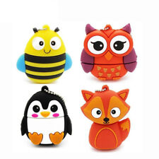 16GB Pendrive Cartoon Cute Penguin Owl Fox USB Drive Flash Memory Stick Gift picture