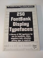 250 Fontbank Postscript Display Types Software Windows Postscript Vintage 1991 picture