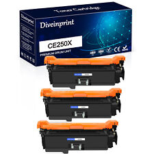 3PK CE250X 504X Toner Cartridge for HP Color LaserJet CM3530fs CP3525n CP3525x picture