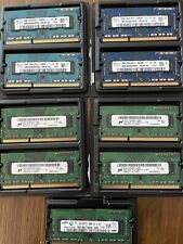 Lot of 9 2GB PC3-12800S  /  DDR3 1600MHz SODIMM  / *Micron  *Hynix  *Samsung picture