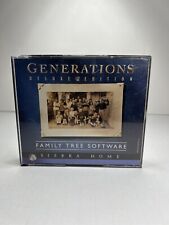 Generations FAMILY TREE  SOFTWARE Deluxe Edition Vintage Sierra Home (PC, 1998) picture
