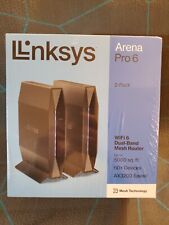 New Linksys Arena Pro 6 WiFi 6 Dual Band Mesh Router 2 Pack AX3200 System E8452  picture