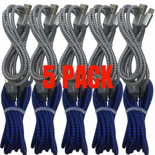 5 Pack USB Fast Charger Cable 6FT For iPhone iPad iPod Charging Data Sync Cord picture