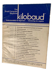 VINTAGE kilobaud Issue 15 MAGAZINE AUG 1978 UOS RARE COLLECTIBLE picture