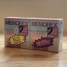 Memorex 2SHD 3.5 Inch Floppy Disks Formatted IBM DOS PC 2MB 3202-3661 20-pack picture