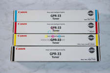 New OEM Canon GPR-33 CMYK Toner Cartridge Set iRUN ADV C7055/C7065/C7260/C7270 picture