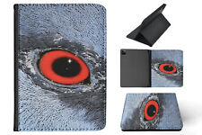 CASE COVER FOR APPLE IPAD|COOL BIRD WITH RED EYE ZOOMED picture