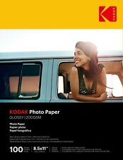 Kodak photo paper 8.5 x 11 glossy, 100 count, 200 g/m (41183-9891189) picture