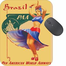 Brazil Mouse Pad Stunning Photos Travel Poster Art Vintage Retro 1930s picture