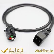 AltairTech.io IEC C20 to P13 Heavy Duty Power Cord, 3 ft, 12 AWG, 20A picture