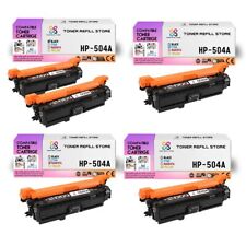 5Pk TRS 504A BCYM Compatible for HP LaserJet CP3520 CP3525 Toner Cartridge picture