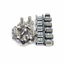 StarTech M6 Mounting Screws and Cage Nuts for Server Rack Cabinet - 25 Pack picture