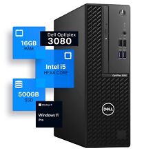 Dell Desktop Computer Intel Hexa Core Intel i5 PC 16GB RAM 500GB SSD Windows Pro picture