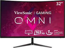 ViewSonic OMNI VX3218-PC-MHD 32 Inch Curved 1080p 1ms 165Hz Gaming Monitor with picture