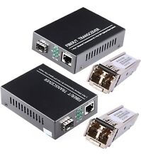 A Pair of 1.25G/s Bidi Gigabit Single-Mode Fiber Ethernet Media Converter with 2 picture