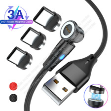 3 PACK Magnetic Phone Charger Type C Cable 540°Rotate For Samsung Galaxy S22 S21 picture