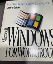 1993 Microsoft Windows Ver 3.1 for Work Group Add-On & Users Guide Manual picture