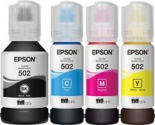 Genuine Epson 502 Ink Bottle 4 Pack for ET-2700 ET-2750 ET-3700 ET-3750  picture