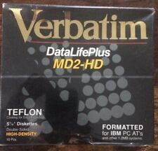 Vintage Verbatim Data Life Plus MD2-HD SEALED BOX IBM 1990 picture