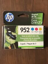 HP 952 Tri-Color 3-PACK Ink Cartridge Genuine OEM Original EXP: 07/23 *NEW* picture