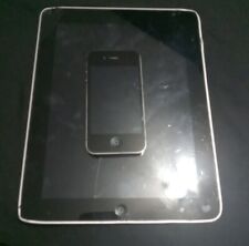 Lot of 2 Broken Apple Devices iPhone+ iPad SOLD AS IS FOR PARTS  picture