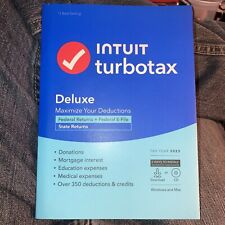 Intuit TurboTax Deluxe 2023 Federal and state. CD/Download - PC/MAC - SEALED. picture