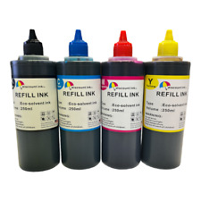 ECO Solvent (water based) ink 4X250ml Compatible with Epson printers picture