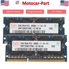 2pcs 2GB RAM For Hynix DDR3 PC3-8500S 1066MHZ Laptop Memory Replacement picture