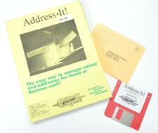 Commodore Amiga Address It Software V1.1d Disk Only Fair Condition Taped Cover  picture