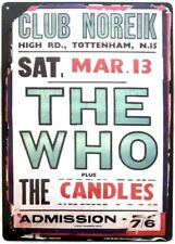 The Who Rock Band Music Metal Tin Sign Decor Wall Poster '06 Bravado The Candles picture