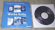 Microsoft Works Suite 2003 Software PC/Computer 5 Discs 01Y224 Money Word Encart picture