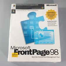 Microsoft FrontPage 98 CD-ROM Web Site Creation Management Tool 392-00266 NOS picture