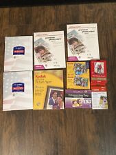 BIG LOT OF 11 BRAND NEW PHOTO PAPER, DESIGN PAPER NEW picture