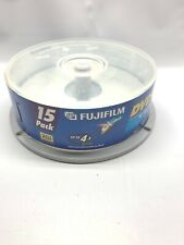 Fujifilm Media DVD+ RW 4.7GB 120 Min Disc 4X Cake Box Storage Lot of 10 Discs picture