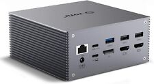 TOTU USB-C 4K@30Hz Triple Display Docking Station with Charging Support for M... picture