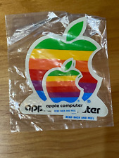 Apple Computer Logo Stickers - Unopened Package of 3, Vintage 1990s Rainbow picture