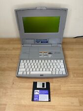 VINTAGE BROTHER SUPER POWER NOTE PN-8500MDS LAPTOP WORD PROCESSOR & FLOPPY DISC picture