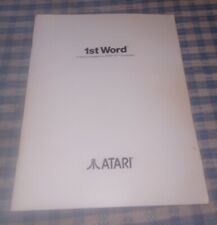1985 vintage 1st Word Processor Atari ST computer word processing program manual picture