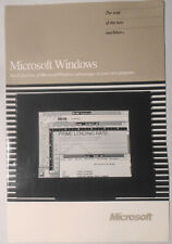 1987 Microsoft Windows promo brochure - Version 2.0 & Windows/386 picture